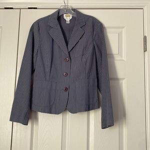 Blue striped blazer